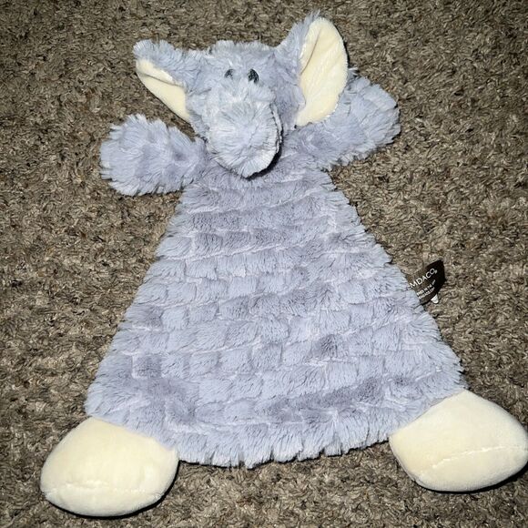 Demdaco Ellery elephant Rattle Blanket Soft Plush Lovey‎ - Picture 1 of 5